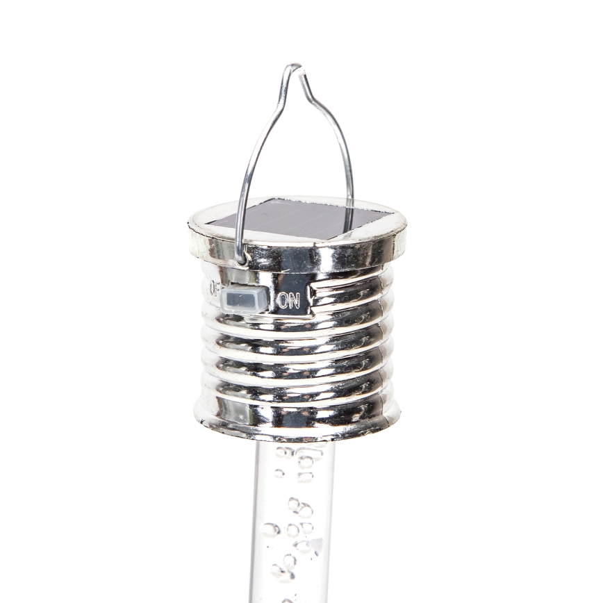 Aigostar - Ηλιακό φωτιστικό LED LED/0,006W/1,2V χρώμιο 40 mAh 6500K IP44