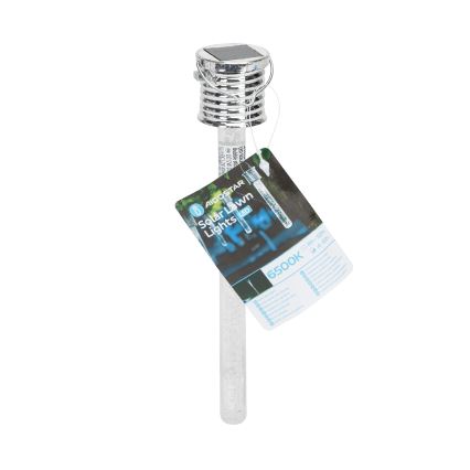 Aigostar - Ηλιακό φωτιστικό LED LED/0,006W/1,2V χρώμιο 40 mAh 6500K IP44
