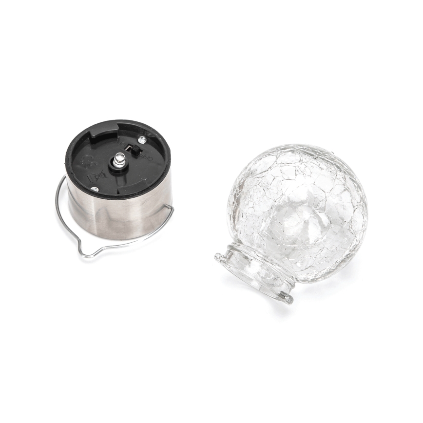 Aigostar - Ηλιακό φωτιστικό LED LED/0,006W/1,2V ματ χρώμιο 6500K IP44