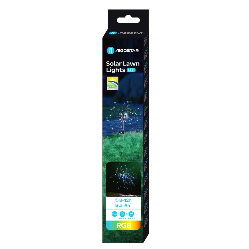 Aigostar - Ηλιακό φωτιστικό LED RGB LED/0,03W/1,2V IP44