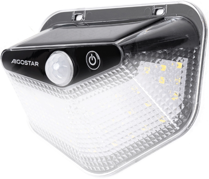 Aigostar - Ηλιακό φωτιστικό LED με αισθητήρα LED/3,7V 6500K 500 mAh IP65 μαύρο