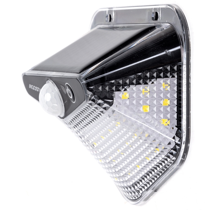 Aigostar - Ηλιακό φωτιστικό LED με αισθητήρα LED/3,7V 6500K 500 mAh IP65 μαύρο