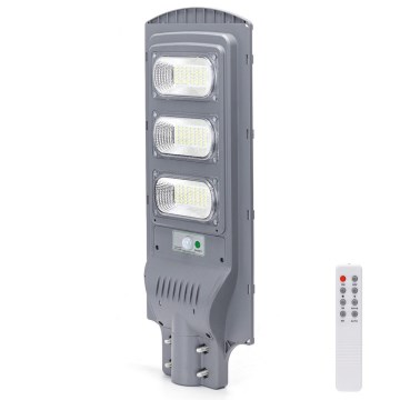 Aigostar - Ηλιακό φωτιστικό δρόμου LED με αισθητήρα κίνησης και λυκόφωτος LED/150W/3,2V 15000mAh IP65 6500K + τηλεχειριστήριο