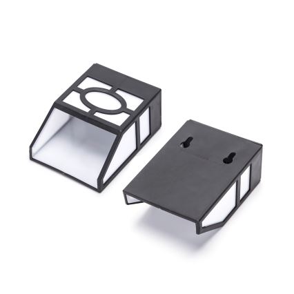 Aigostar - Ηλιακό φωτιστικό τοίχου LED LED/0,006W/1,2V 100 mAh 2700K IP44 μαύρο