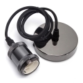 Aigostar - Καλώδιο τροφοδοσίας 1xE27/60W/230V ανθρακί