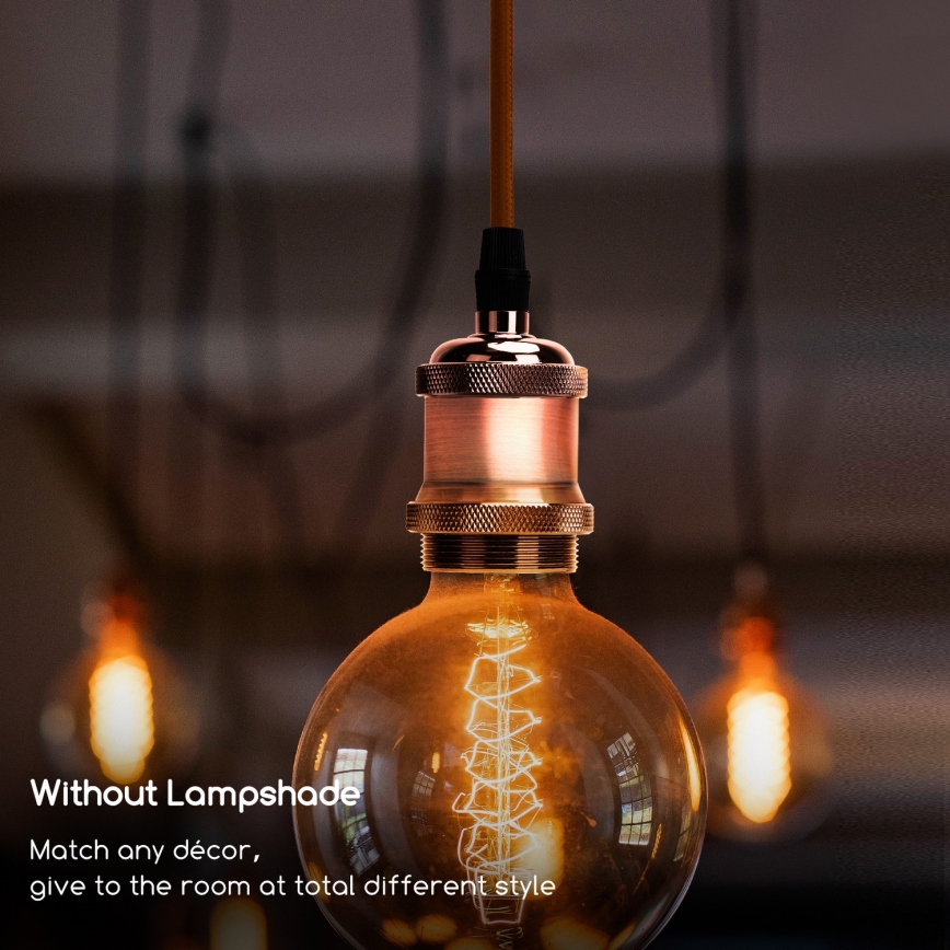 Aigostar - Καλώδιο τροφοδοσίας 1xE27/60W/230V από χαλκό