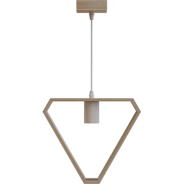 Aigostar - Κρεμαστό φωτιστικό με καλώδιο 1xE27/60W/230V μπεζ