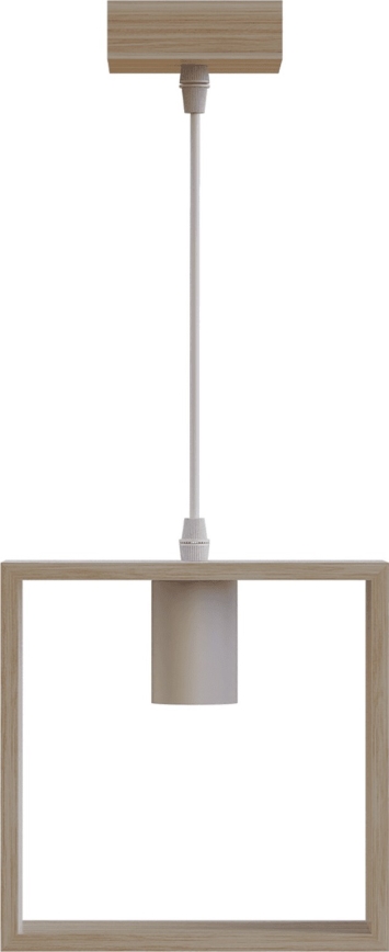 Aigostar - Κρεμαστό φωτιστικό με καλώδιο 1xE27/60W/230V μπεζ
