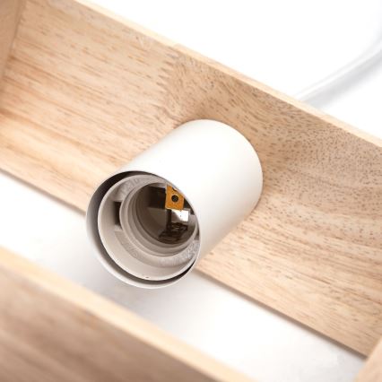 Aigostar - Κρεμαστό φωτιστικό με καλώδιο 1xE27/60W/230V μπεζ