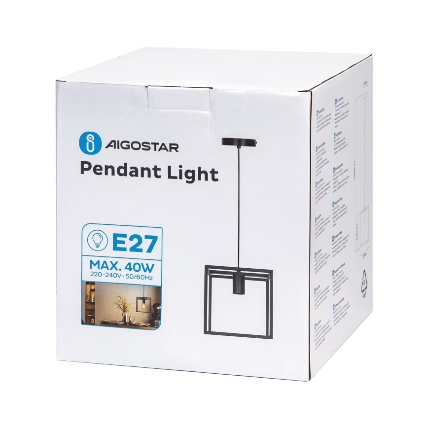 Aigostar - Κρεμαστό φωτιστικό οροφής 1xE27/40W/230V
