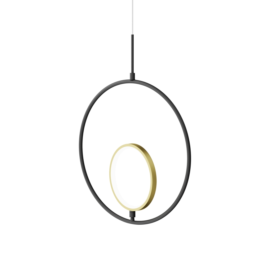 Aigostar -  Κρεμαστό φωτιστικό οροφής LED LED/15W/230V 2700K μαύρο/χρυσό