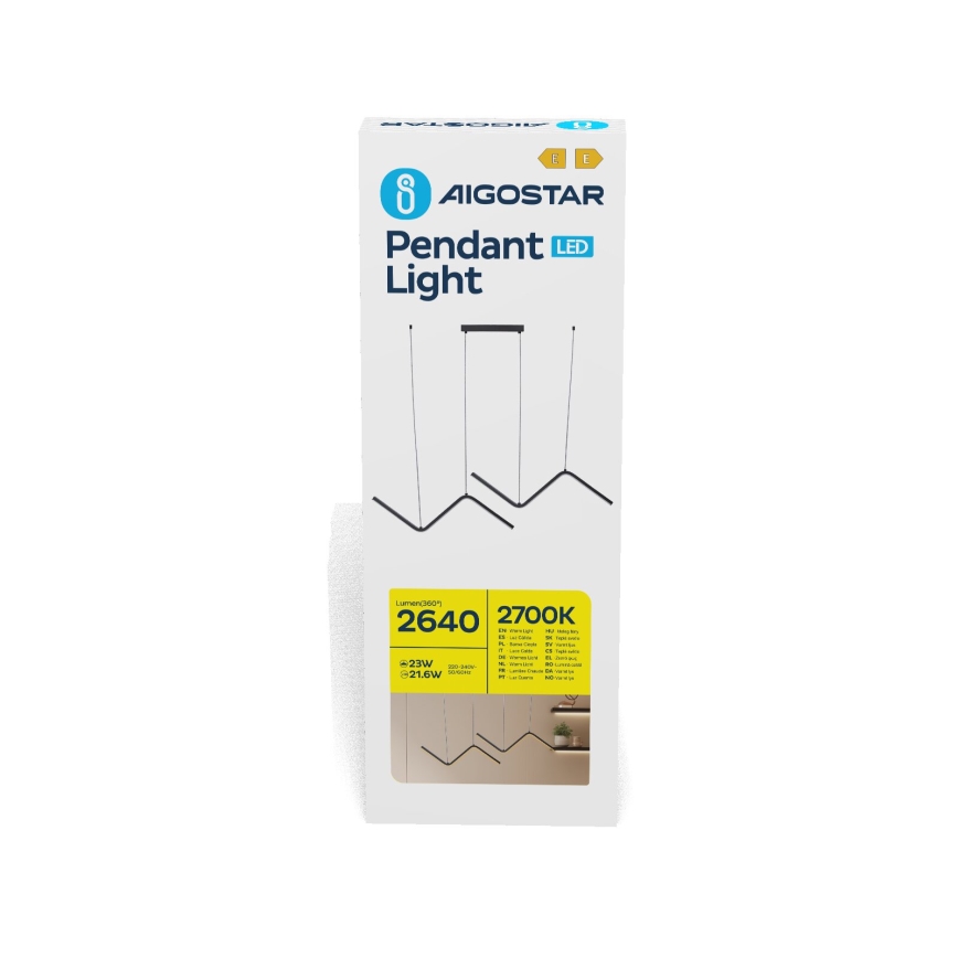Aigostar -  Κρεμαστό φωτιστικό οροφής LED LED/23W/230V 2700K