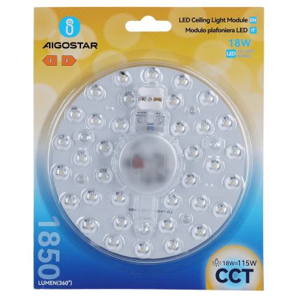 Aigostar - Μαγνητική μονάδα LED/18W/230V 3000/4000/6500K