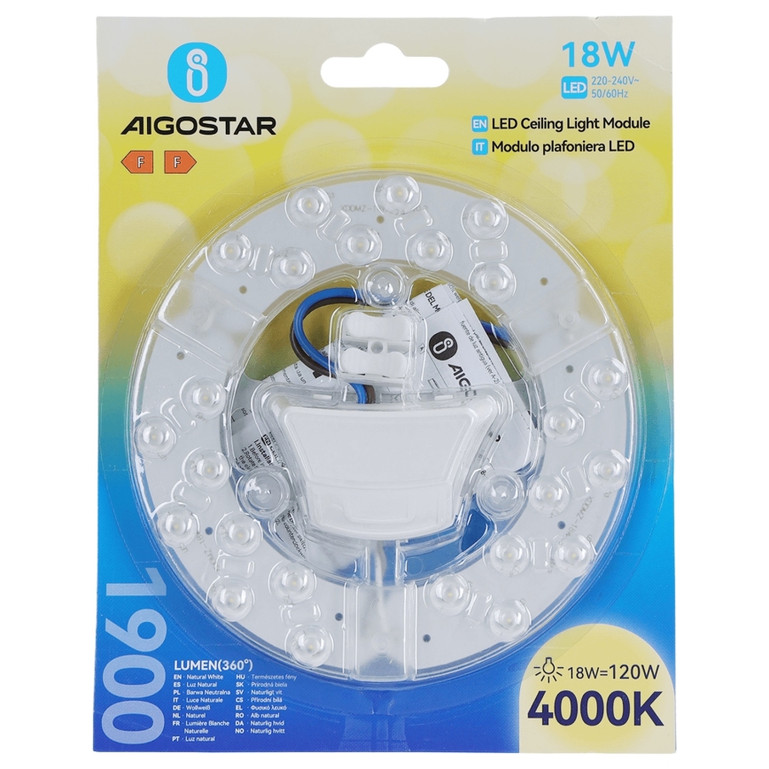 Aigostar - Μαγνητική μονάδα LED/18W/230V 4000K