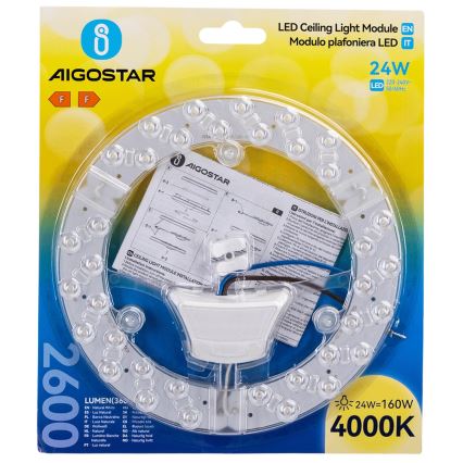 Aigostar - Μαγνητική μονάδα LED/24W/230V 4000K