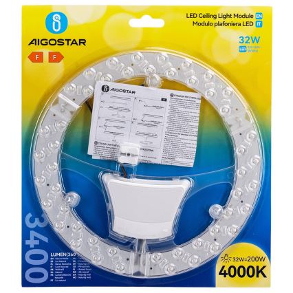 Aigostar - Μαγνητική μονάδα LED/32W/230V 4000K