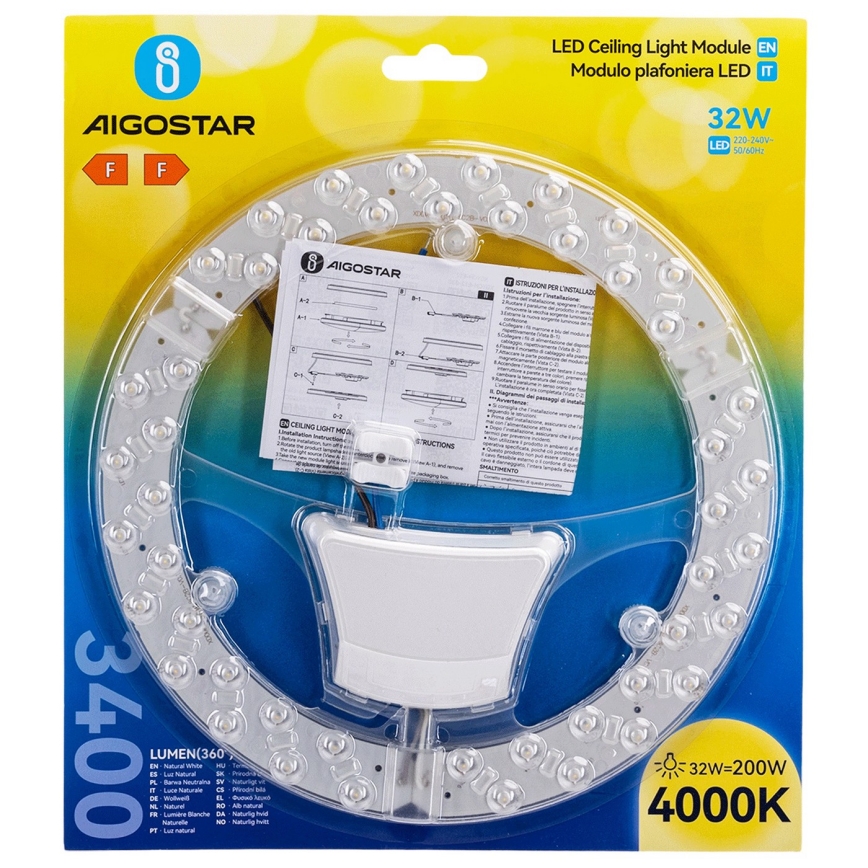 Aigostar - Μαγνητική μονάδα LED/32W/230V 4000K