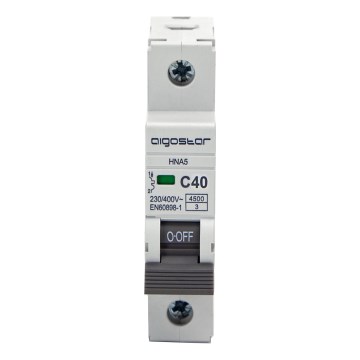 Aigostar - Μονοφασικός αυτόματος διακόπτης 1P-40A-C 230-400V