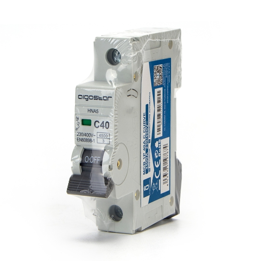 Aigostar - Μονοφασικός αυτόματος διακόπτης 1P-40A-C 230-400V