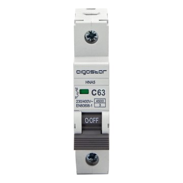 Aigostar - Μονοφασικός αυτόματος διακόπτης 1P-63A-C 230-400V