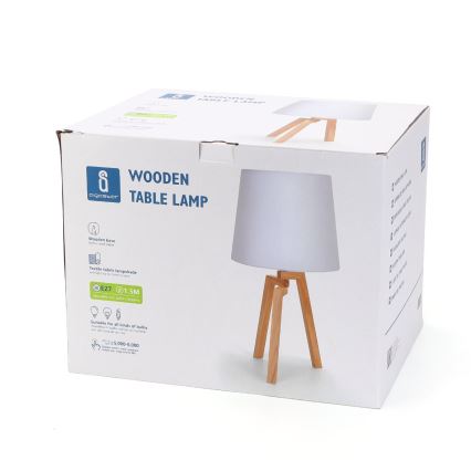Aigostar - Ξύλινο επιτραπέζιο φωτιστικό 1xE27/60W/230V από πεύκο