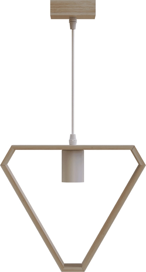 Aigostar - Ξύλινο μονόφωτο κρεμαστό φωτιστικό με σύρμα 1xE27/60W/230V πεύκο