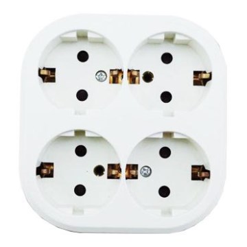 Aigostar - Οικιακή πρίζα 4Z SCHUKO 250/16A