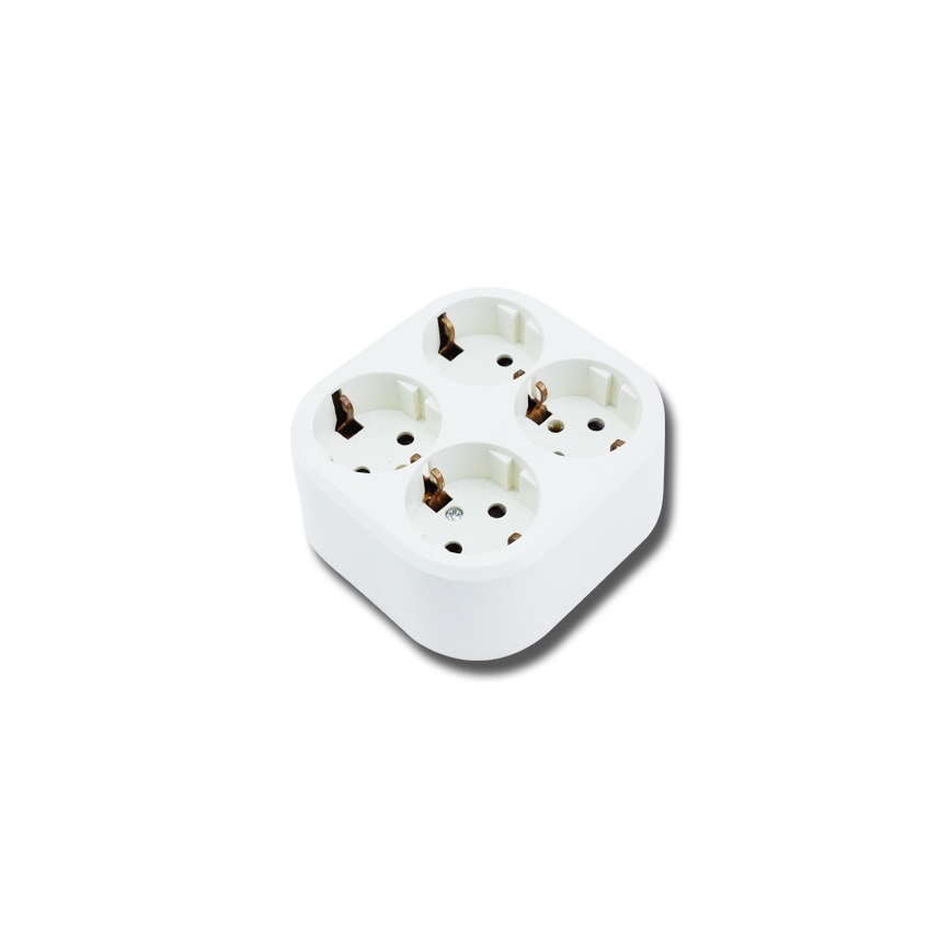 Aigostar - Οικιακή πρίζα 4Z SCHUKO 250/16A