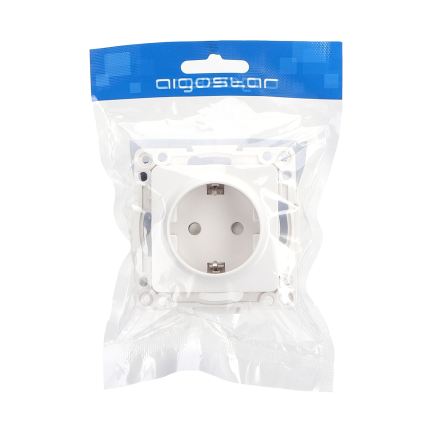 Aigostar - Οικιακή πρίζα SCHUKO 250V χωρίς πλαίσιο, λευκή