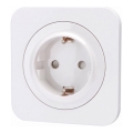 Aigostar - Οικιακή πρίζα SCHUKO με πλαίσιο 250V/16A, λευκή
