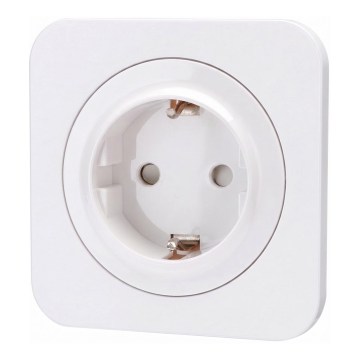 Aigostar - Οικιακή πρίζα SCHUKO με πλαίσιο 250V/16A, λευκή
