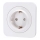 Aigostar - Οικιακή πρίζα SCHUKO με πλαίσιο 250V/16A, λευκή
