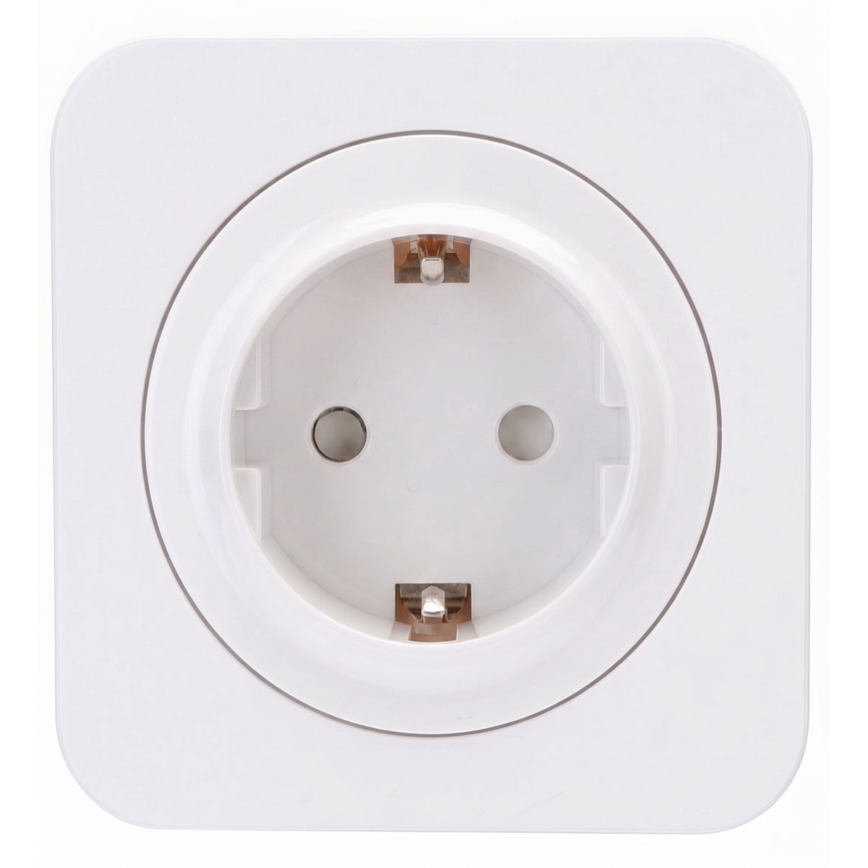 Aigostar - Οικιακή πρίζα SCHUKO με πλαίσιο 250V/16A, λευκή
