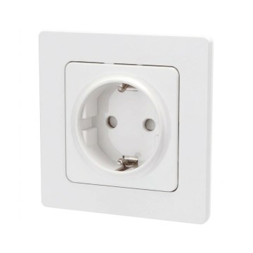 Aigostar - Οικιακή πρίζα SCHUKO με πλαίσιο 250V λευκή