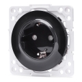 Aigostar - Οικιακή πρίζα χωρίς πλαίσιο SCHUKO 250V/16A μαύρη