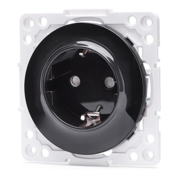 Aigostar - Οικιακή πρίζα χωρίς πλαίσιο SCHUKO 250V/16A μαύρη