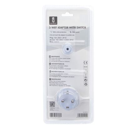 Aigostar - Πολύπριζο με διακόπτη 3x16A/230V