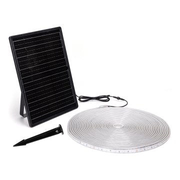 Aigostar - Ρυθμιζόμενη LED RGB ηλιακή λωρίδα LED/20W/3,2V 20 μ. IP65 20000 mAh + τηλεχειριστήριο