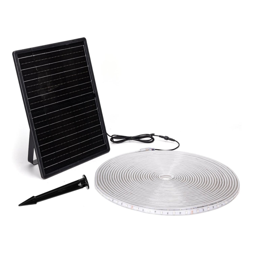 Aigostar - Ρυθμιζόμενη LED RGB ηλιακή λωρίδα LED/20W/3,2V 20 μ. IP65 20000 mAh + τηλεχειριστήριο