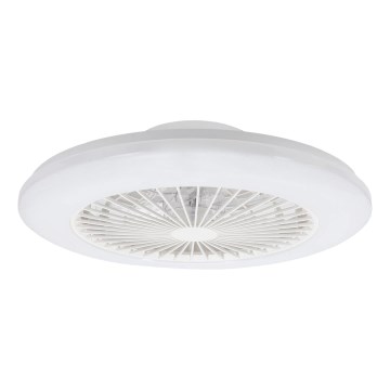 Aigostar - Ρυθμιζόμενο LED φωτιστικό οροφής με ανεμιστήρα LED/40W/230V 2700-6500K διάμ. 48,5 εκ. λευκό + τηλεχειριστήριο