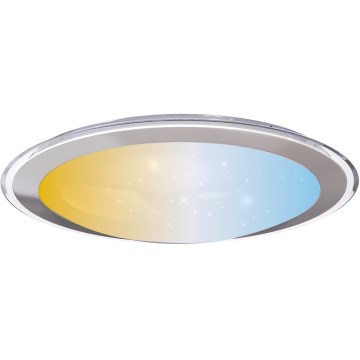 Aigostar - Ρυθμιζόμενο χωνευτό φωτιστικό LED/30W/230V 2700-6500K διάμετρος 42,9 cm χρώμιο + τηλεχειριστήριο