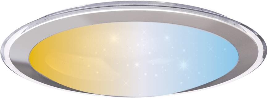 Aigostar - Ρυθμιζόμενο χωνευτό φωτιστικό LED/30W/230V 2700-6500K διάμετρος 42,9 cm χρώμιο + τηλεχειριστήριο