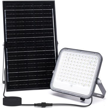 Aigostar - Ρυθμιζόμενος ηλιακός προβολέας LED RGBW LED/150W/3,4V IP66 12000 mAh + τηλεχειριστήριο