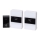 Aigostar - ΣΕΤ 2x Ασύρματο κουδούνι 3xAA/12V IP44 λευκό/μαύρο