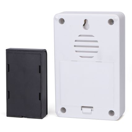 Aigostar - ΣΕΤ 2x Ασύρματο κουδούνι 3xAA/12V IP44 λευκό/μαύρο