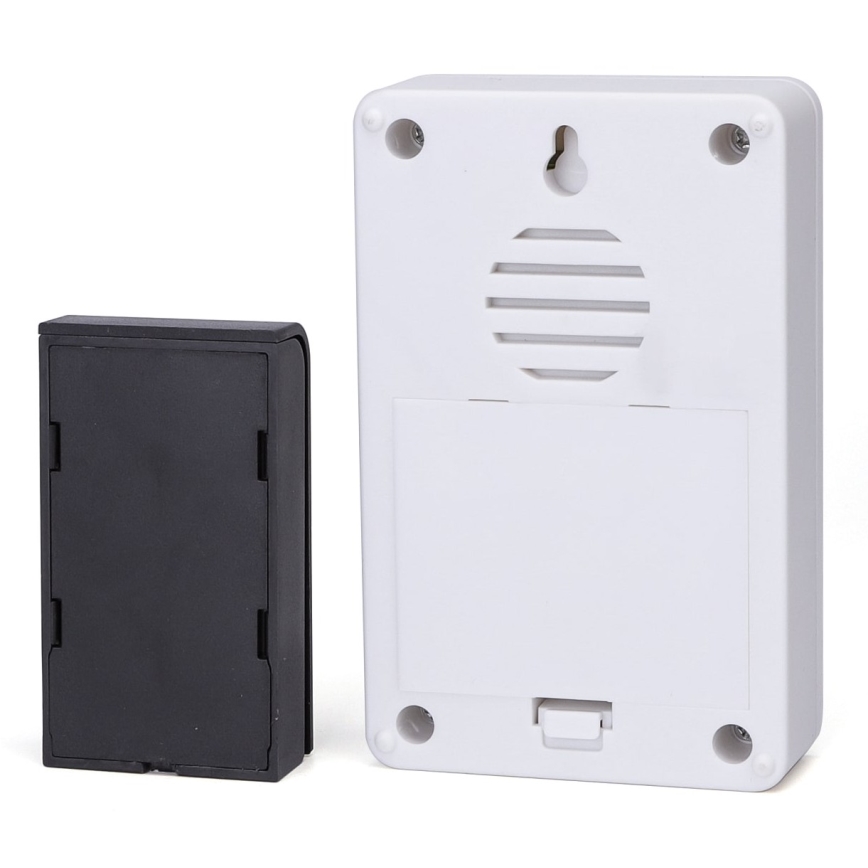 Aigostar - ΣΕΤ 2x Ασύρματο κουδούνι 3xAA/12V IP44 λευκό/μαύρο