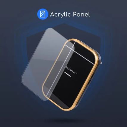 Aigostar - ΣΕΤ 2x Ασύρματο κουδούνι πόρτας 230V/12V IP44 μαύρο/χαλκός