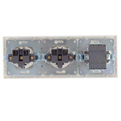 Aigostar - ΣΕΤ 2x Πρίζες με διακόπτη 2x16A/250V