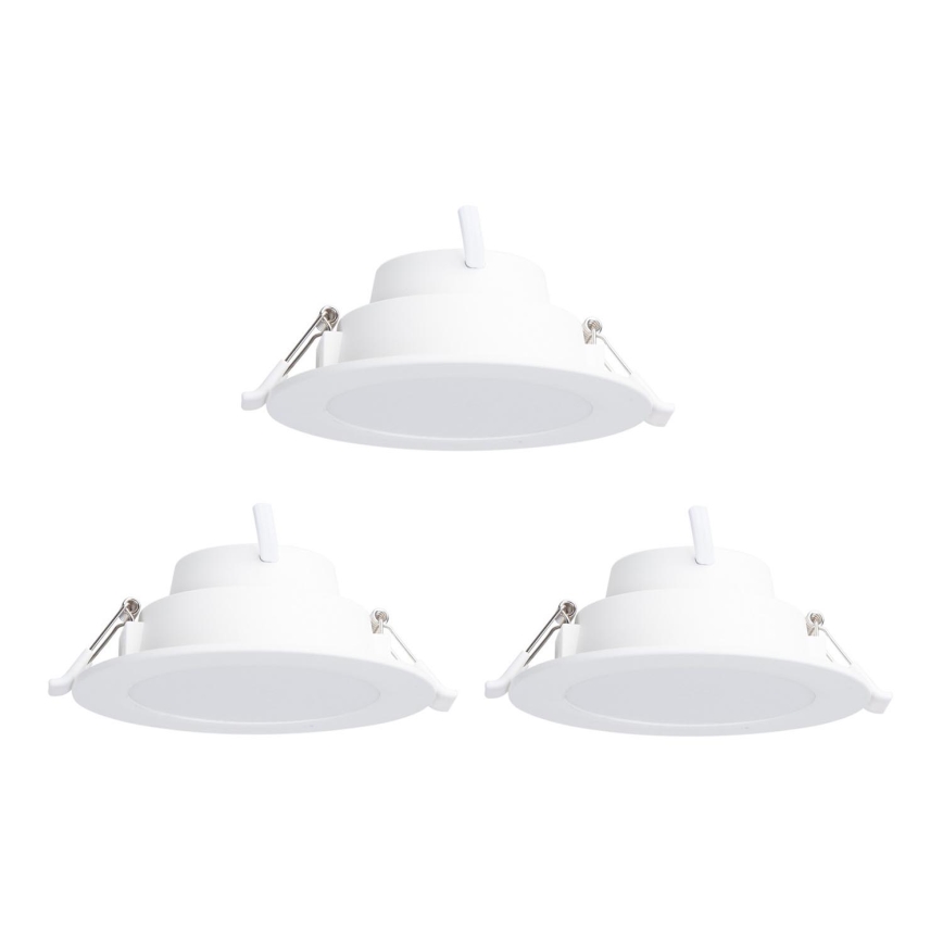 Aigostar - ΣΕΤ 3 x LED RGB Χωνευτό φωτιστικό οροφής dimming MESH LED/6W/230V 2700K-6500K διάμετρος 11,5cm