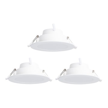 Aigostar - ΣΕΤ 3 x LED RGBW Χωνευτό φωτιστικό οροφής dimming MESH LED/6W/230V 2700K-6500K διάμετρος 11,5cm